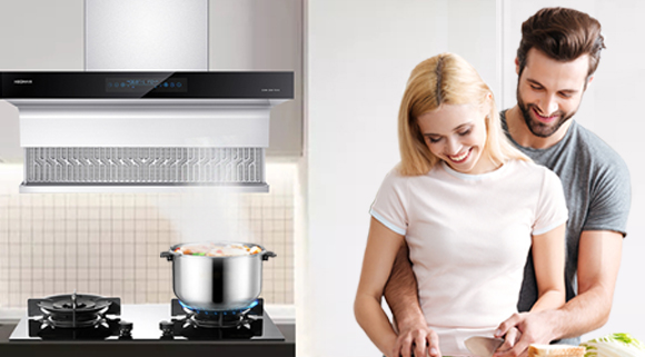 智能體感煙機(jī)+智能防干燒灶具，一個(gè)智慧廚房，一套科恩正好！