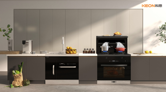 科恩A2蒸烤一體集成灶，一平方米的空間魔法！