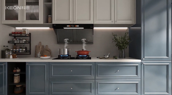 廚房zui潮搭配！科恩6550+KN700金剛防爆灶！
